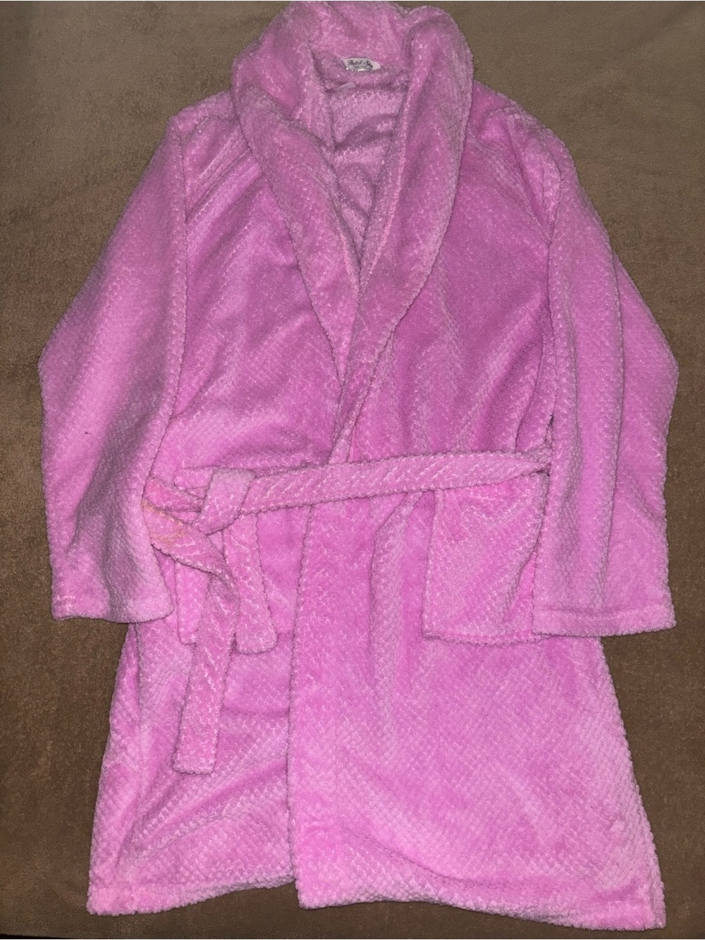4/$20 Cozy Pink/Purple Plush Bathrobe